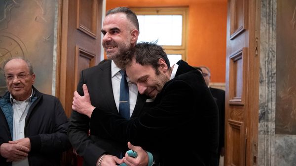 In Rights Landmark, Greek Novelist and Lawyer are the First Same-Sex Couple Wed at Athens City Hall